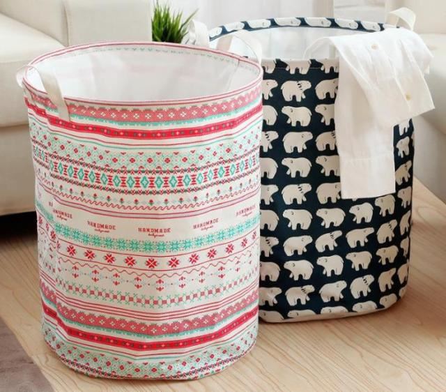 Fabric dirty clothes hamper